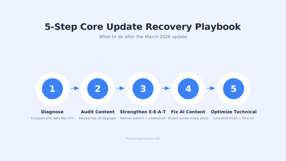 The 5‑Step Recovery Playbook