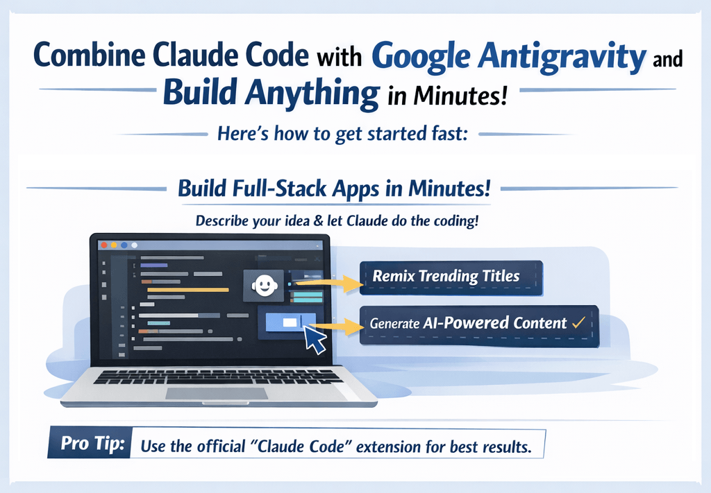 Build AI Apps Faster: Claude Code + Google Antigravity Setup Guide (2026)