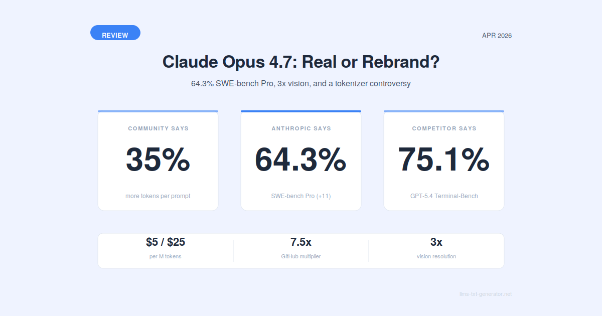 Claude Opus 4.7 Launch: The Benchmarks, The Backlash, and What Developers Actually Think